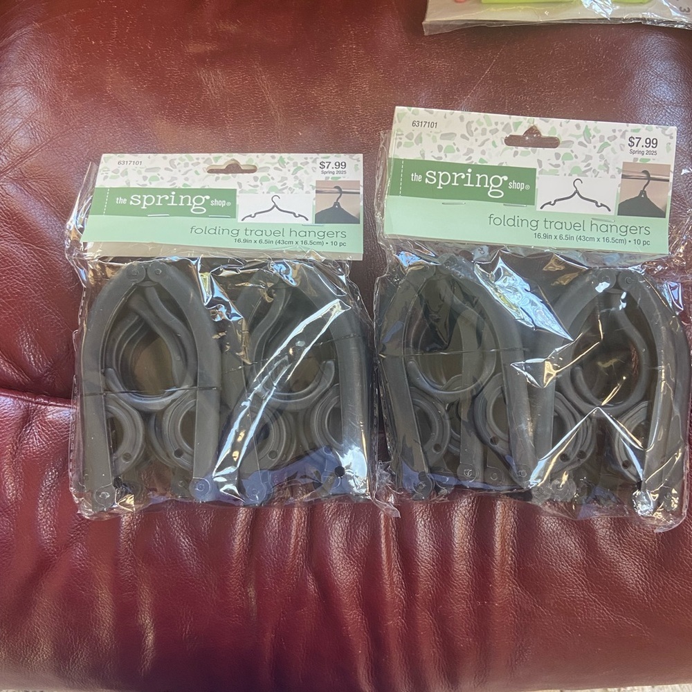 Gray Folding Travel Hangers